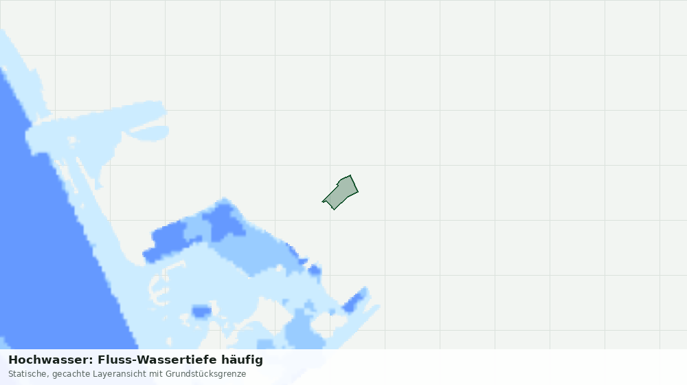 Statische Kartenansicht: Hochwasser: Fluss-Wassertiefe häufig