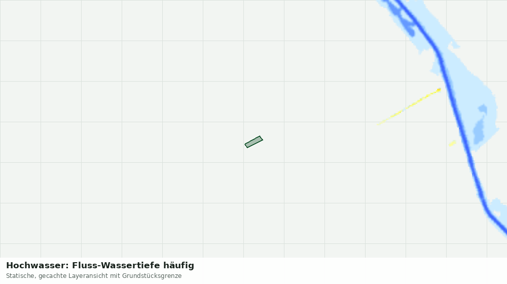 Statische Kartenansicht: Hochwasser: Fluss-Wassertiefe häufig