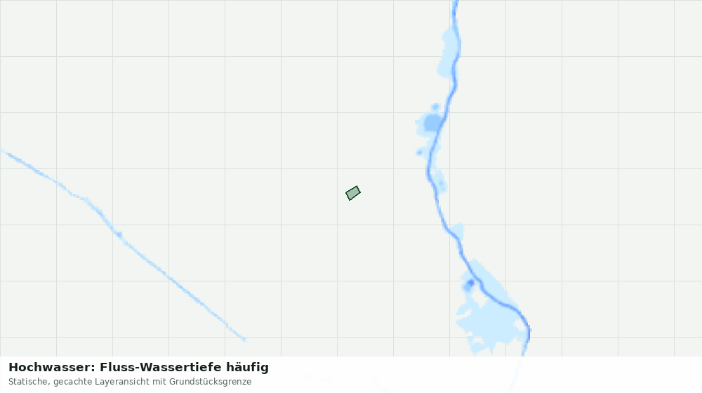 Statische Kartenansicht: Hochwasser: Fluss-Wassertiefe häufig