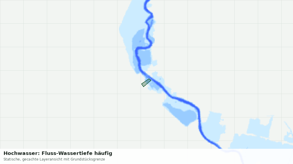 Statische Kartenansicht: Hochwasser: Fluss-Wassertiefe häufig