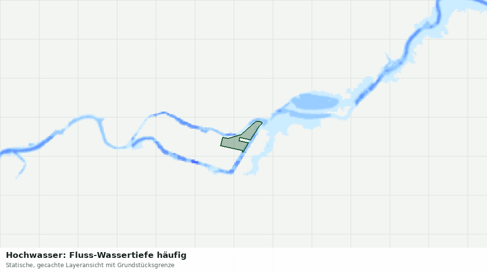 Statische Kartenansicht: Hochwasser: Fluss-Wassertiefe häufig