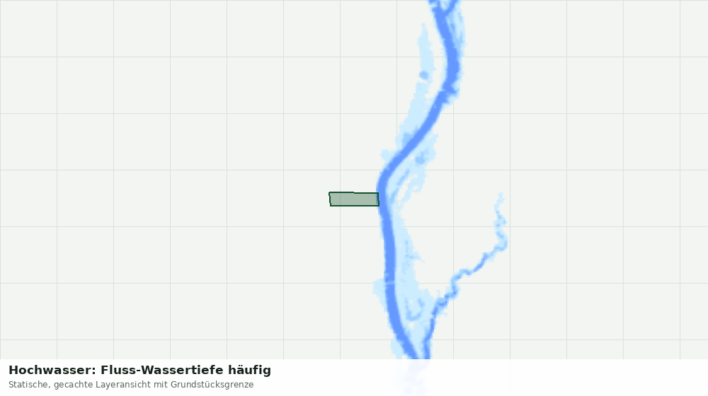 Statische Kartenansicht: Hochwasser: Fluss-Wassertiefe häufig