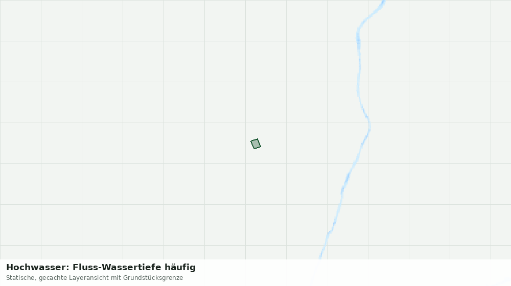 Statische Kartenansicht: Hochwasser: Fluss-Wassertiefe häufig