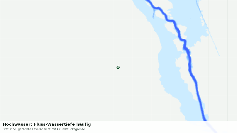 Statische Kartenansicht: Hochwasser: Fluss-Wassertiefe häufig