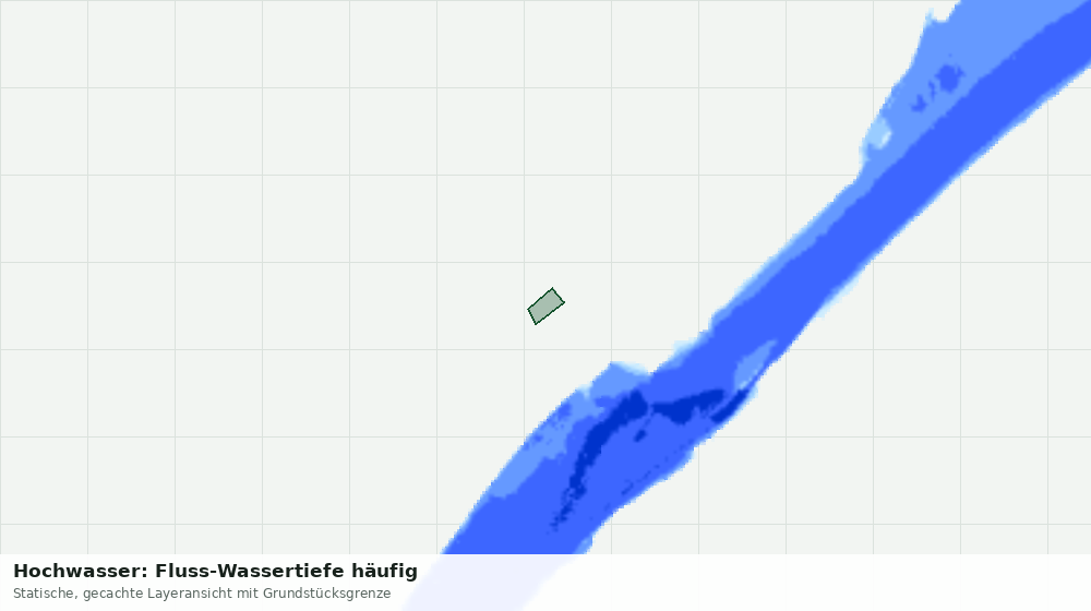Statische Kartenansicht: Hochwasser: Fluss-Wassertiefe häufig