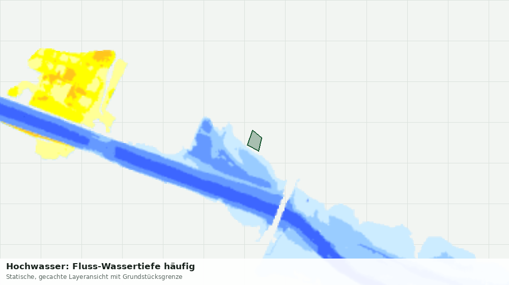 Statische Kartenansicht: Hochwasser: Fluss-Wassertiefe häufig