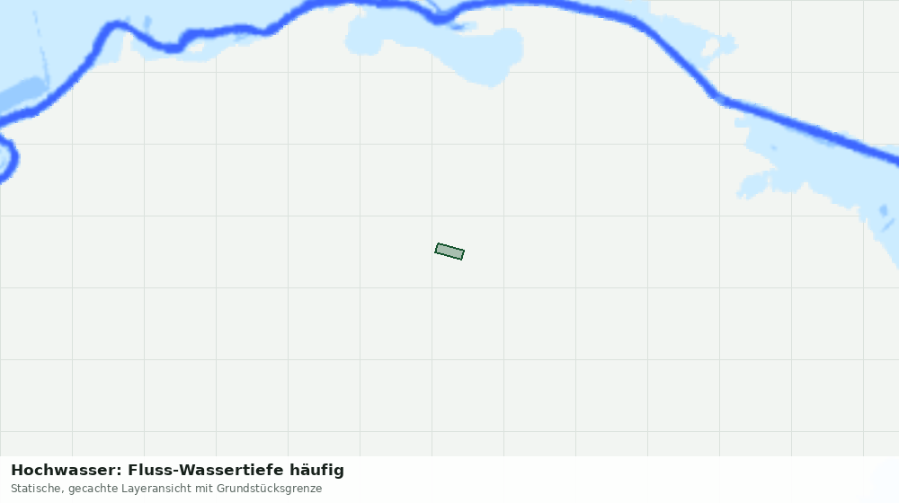 Statische Kartenansicht: Hochwasser: Fluss-Wassertiefe häufig