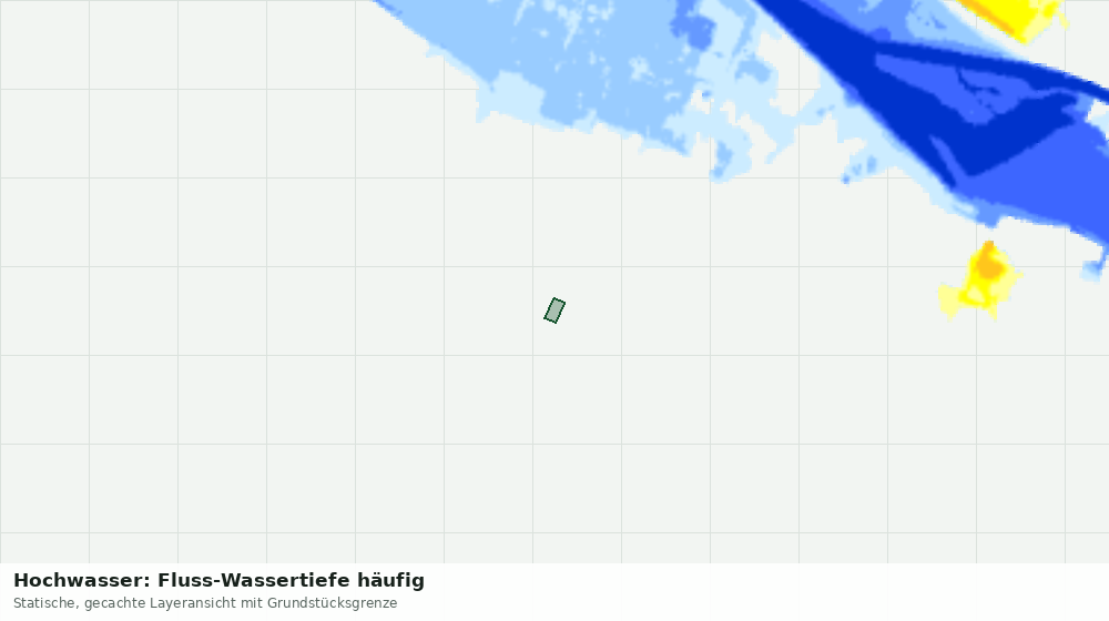Statische Kartenansicht: Hochwasser: Fluss-Wassertiefe häufig