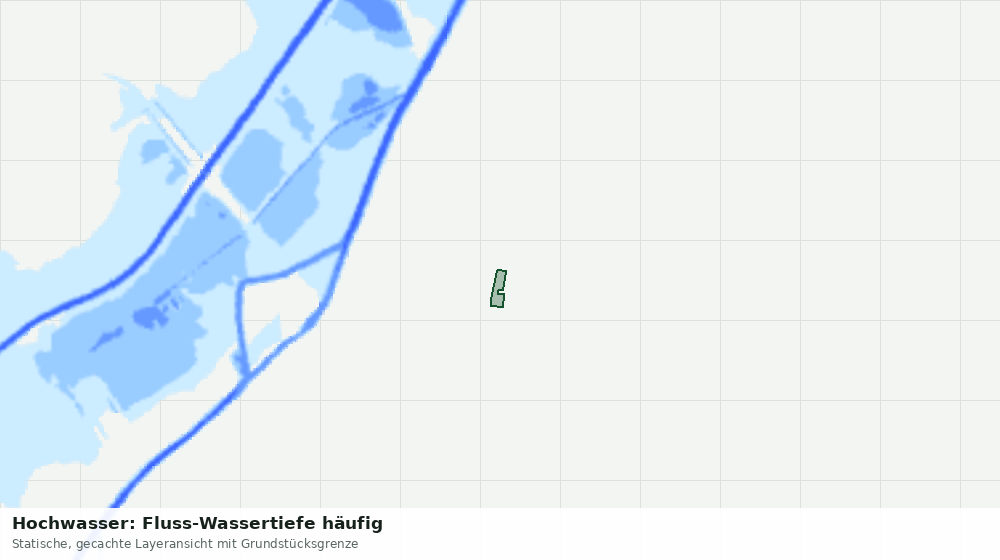 Statische Kartenansicht: Hochwasser: Fluss-Wassertiefe häufig
