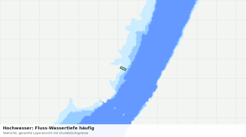 Statische Kartenansicht: Hochwasser: Fluss-Wassertiefe häufig
