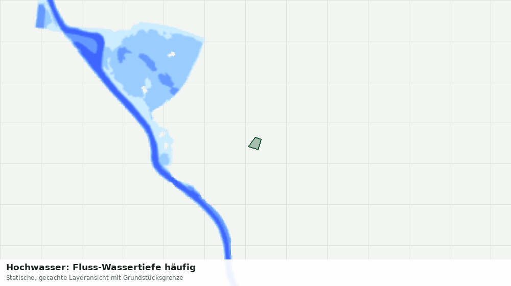 Statische Kartenansicht: Hochwasser: Fluss-Wassertiefe häufig