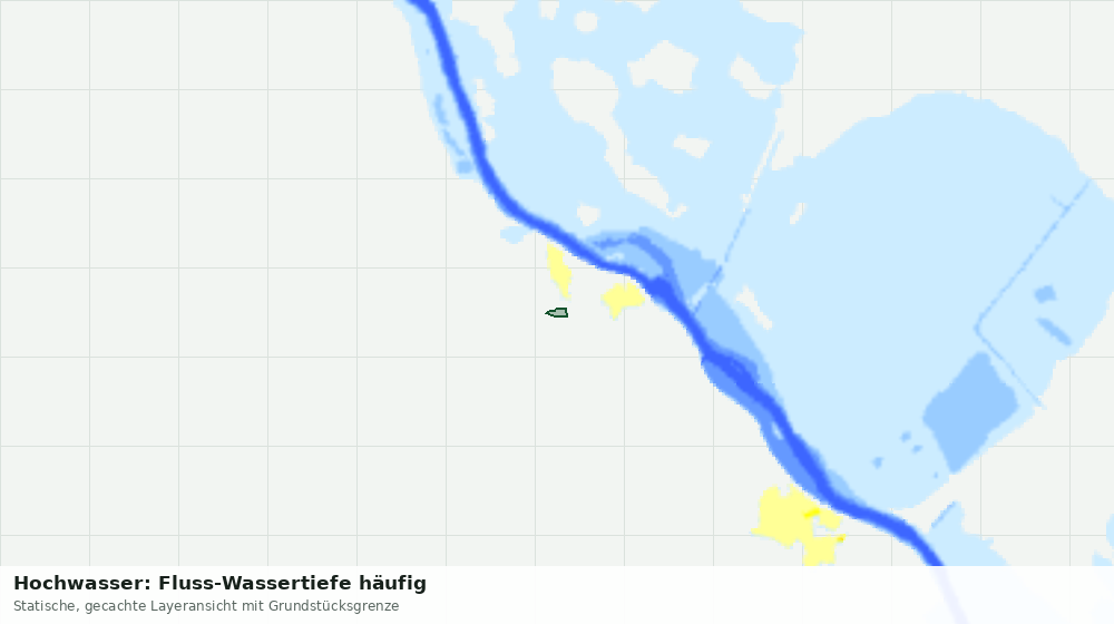 Statische Kartenansicht: Hochwasser: Fluss-Wassertiefe häufig