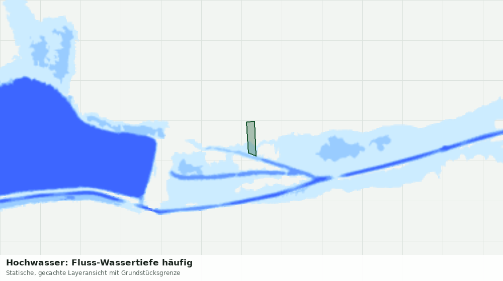 Statische Kartenansicht: Hochwasser: Fluss-Wassertiefe häufig