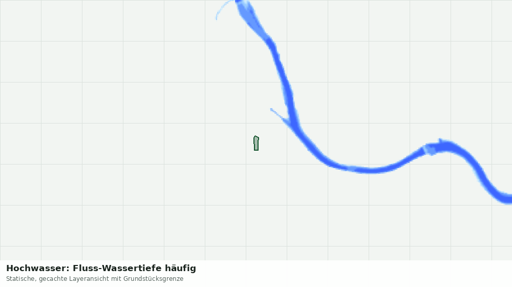 Statische Kartenansicht: Hochwasser: Fluss-Wassertiefe häufig