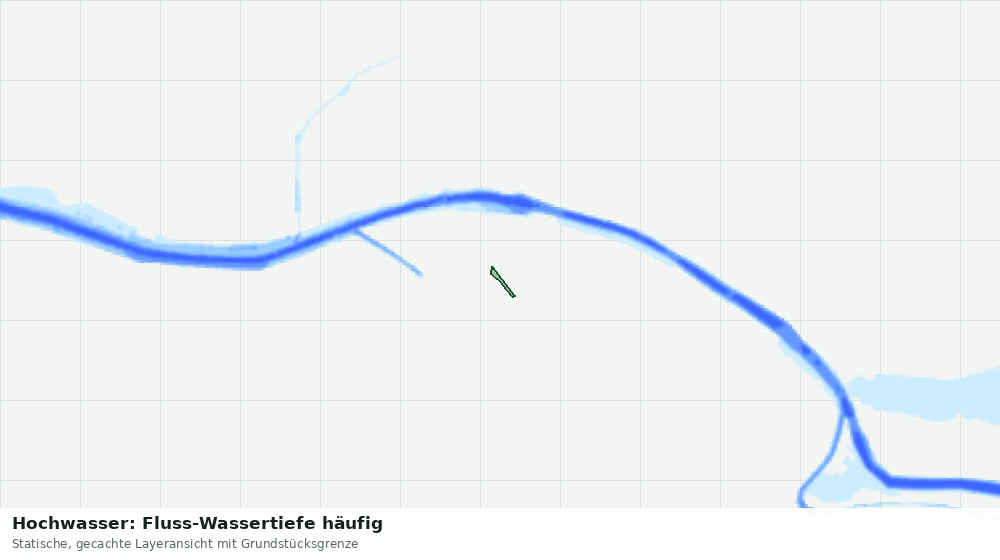Statische Kartenansicht: Hochwasser: Fluss-Wassertiefe häufig