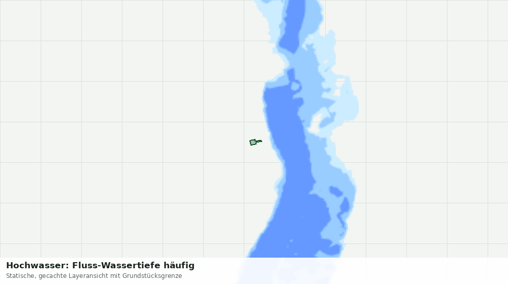 Statische Kartenansicht: Hochwasser: Fluss-Wassertiefe häufig