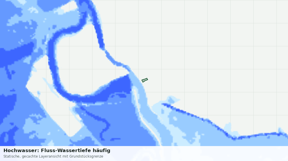 Statische Kartenansicht: Hochwasser: Fluss-Wassertiefe häufig