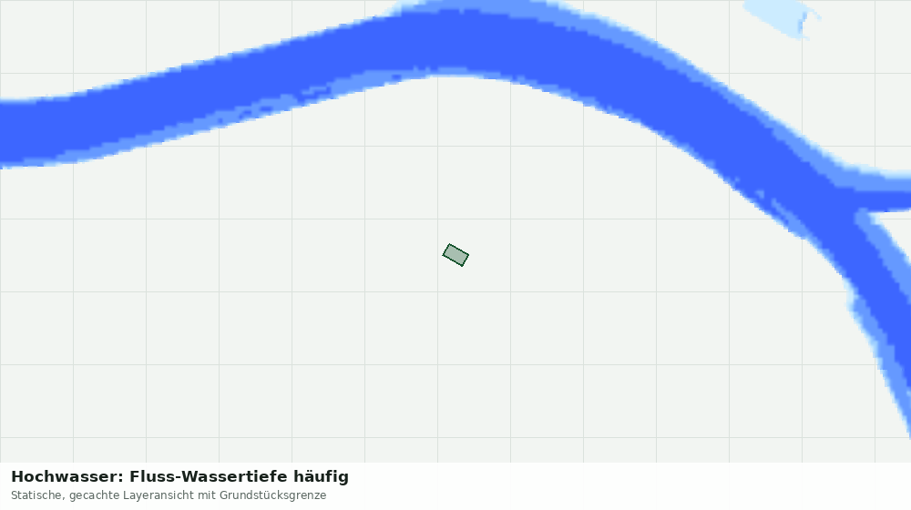 Statische Kartenansicht: Hochwasser: Fluss-Wassertiefe häufig