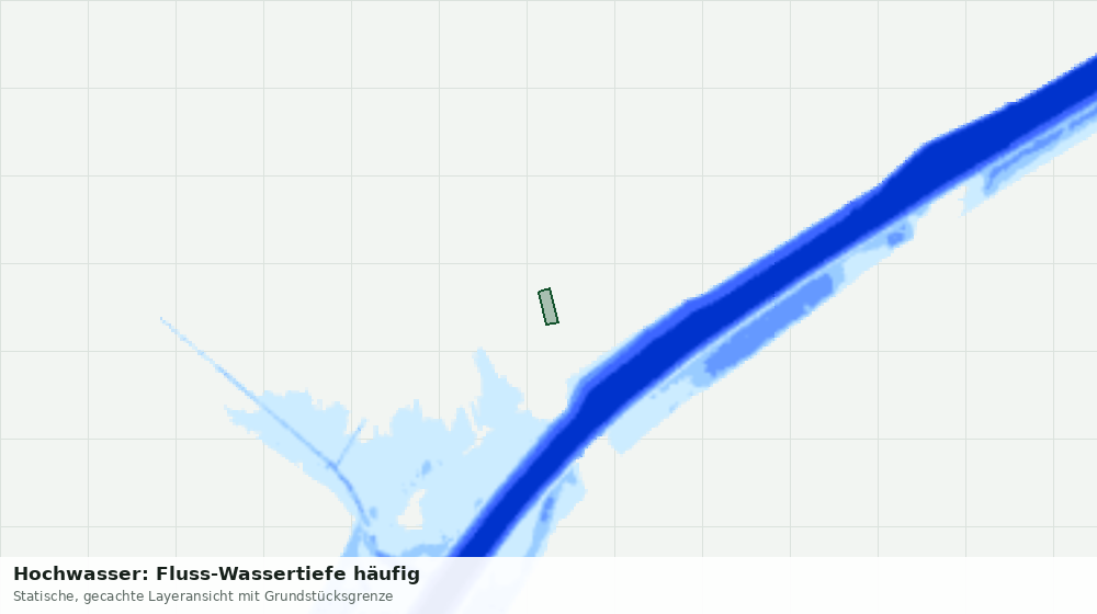 Statische Kartenansicht: Hochwasser: Fluss-Wassertiefe häufig