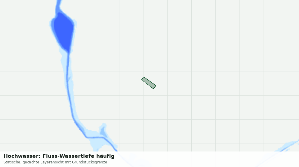 Statische Kartenansicht: Hochwasser: Fluss-Wassertiefe häufig