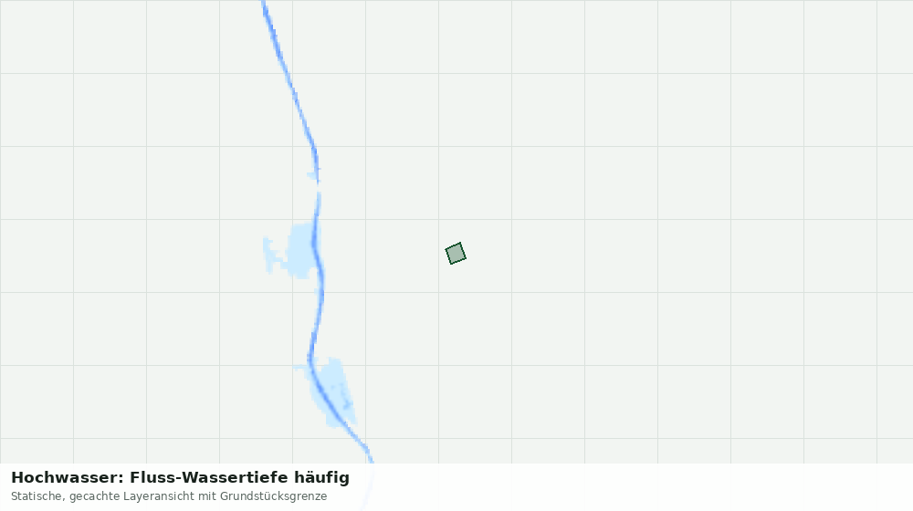 Statische Kartenansicht: Hochwasser: Fluss-Wassertiefe häufig