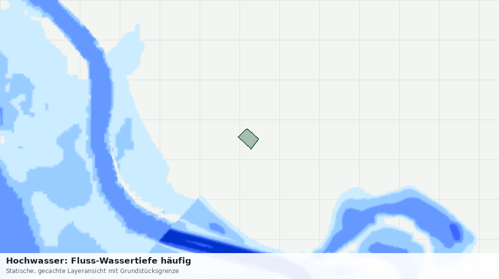Statische Kartenansicht: Hochwasser: Fluss-Wassertiefe häufig