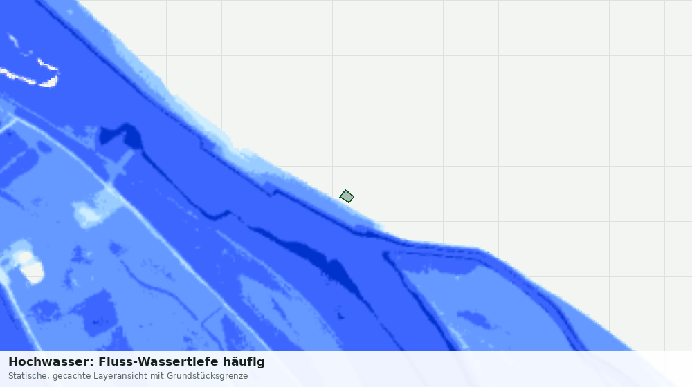 Statische Kartenansicht: Hochwasser: Fluss-Wassertiefe häufig