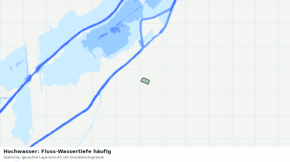 Statische Kartenansicht: Hochwasser: Fluss-Wassertiefe häufig
