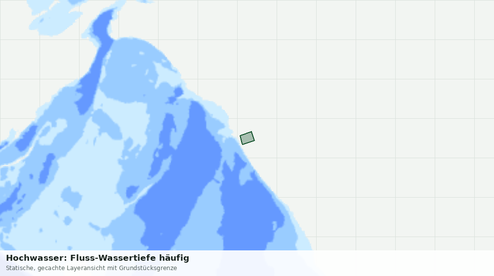 Statische Kartenansicht: Hochwasser: Fluss-Wassertiefe häufig