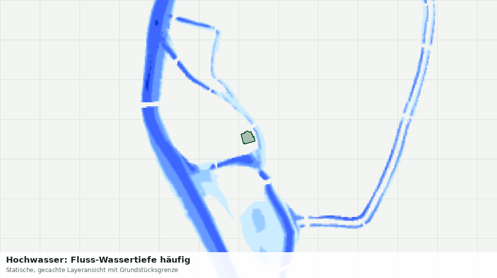 Statische Kartenansicht: Hochwasser: Fluss-Wassertiefe häufig
