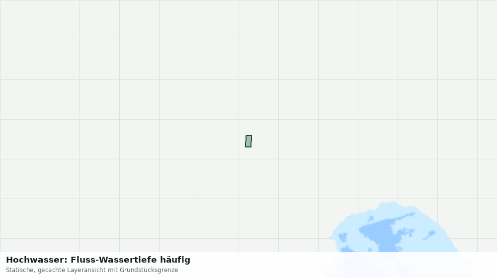Statische Kartenansicht: Hochwasser: Fluss-Wassertiefe häufig