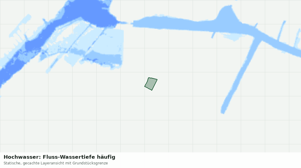 Statische Kartenansicht: Hochwasser: Fluss-Wassertiefe häufig