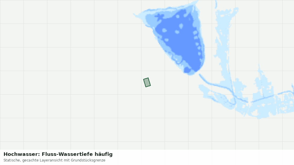 Statische Kartenansicht: Hochwasser: Fluss-Wassertiefe häufig