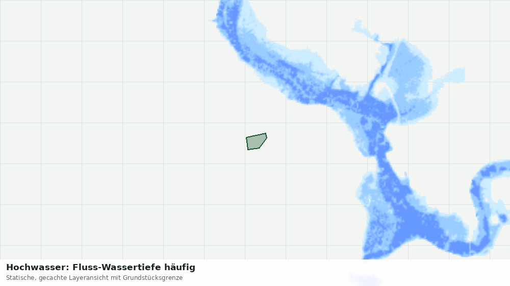 Statische Kartenansicht: Hochwasser: Fluss-Wassertiefe häufig