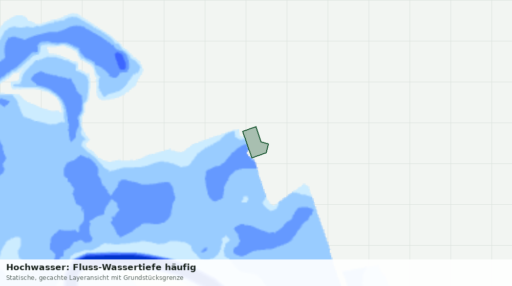 Statische Kartenansicht: Hochwasser: Fluss-Wassertiefe häufig