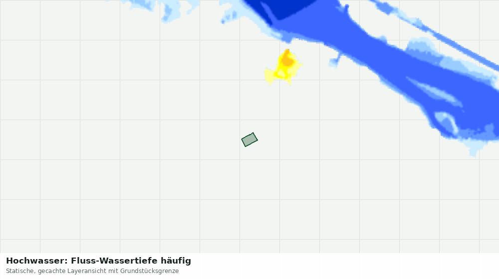 Statische Kartenansicht: Hochwasser: Fluss-Wassertiefe häufig