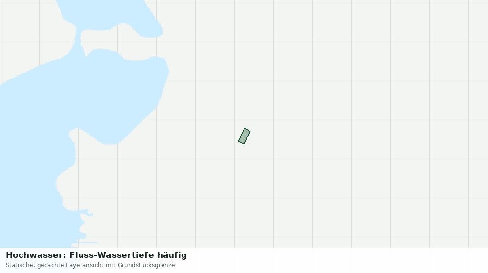 Statische Kartenansicht: Hochwasser: Fluss-Wassertiefe häufig