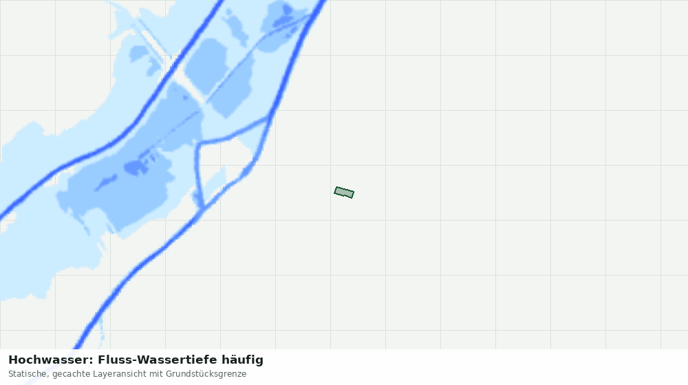 Statische Kartenansicht: Hochwasser: Fluss-Wassertiefe häufig