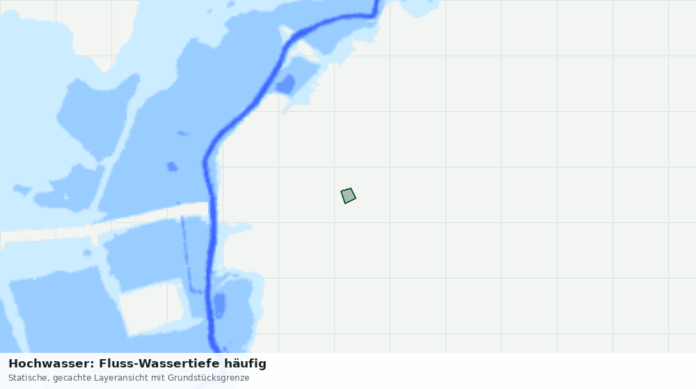Statische Kartenansicht: Hochwasser: Fluss-Wassertiefe häufig