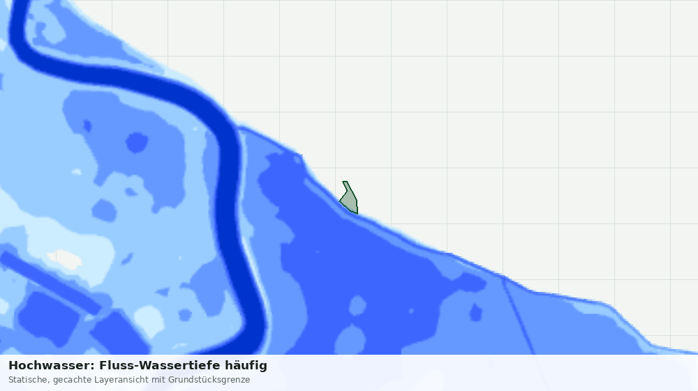 Statische Kartenansicht: Hochwasser: Fluss-Wassertiefe häufig