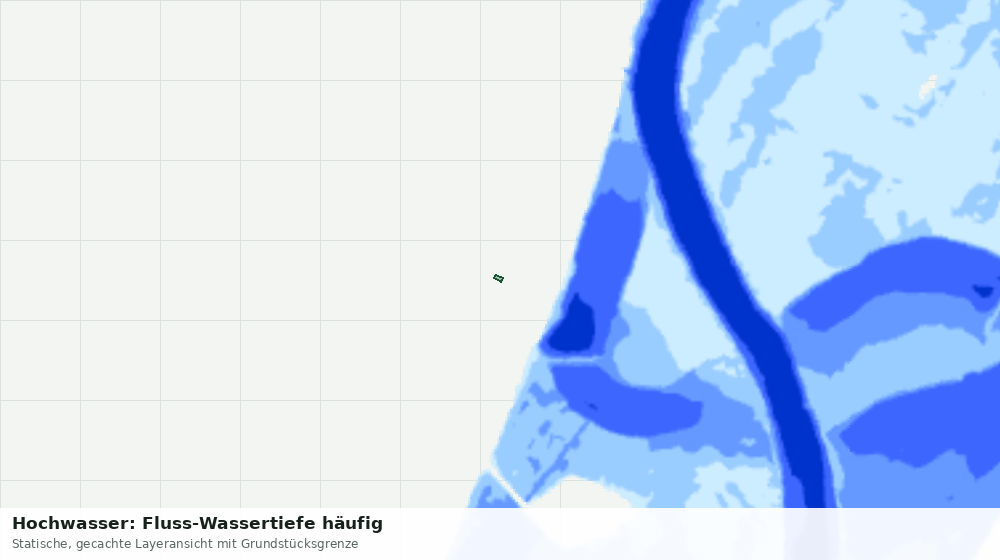 Statische Kartenansicht: Hochwasser: Fluss-Wassertiefe häufig