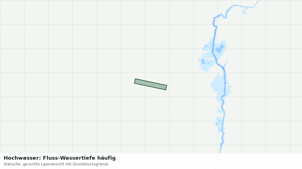 Statische Kartenansicht: Hochwasser: Fluss-Wassertiefe häufig