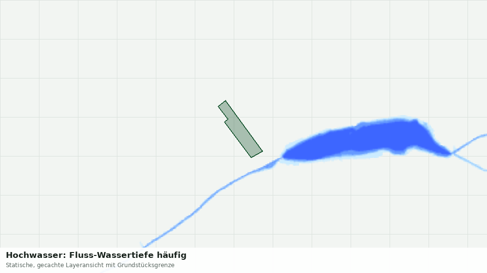 Statische Kartenansicht: Hochwasser: Fluss-Wassertiefe häufig