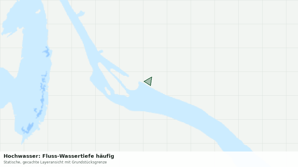 Statische Kartenansicht: Hochwasser: Fluss-Wassertiefe häufig