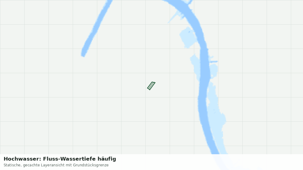 Statische Kartenansicht: Hochwasser: Fluss-Wassertiefe häufig