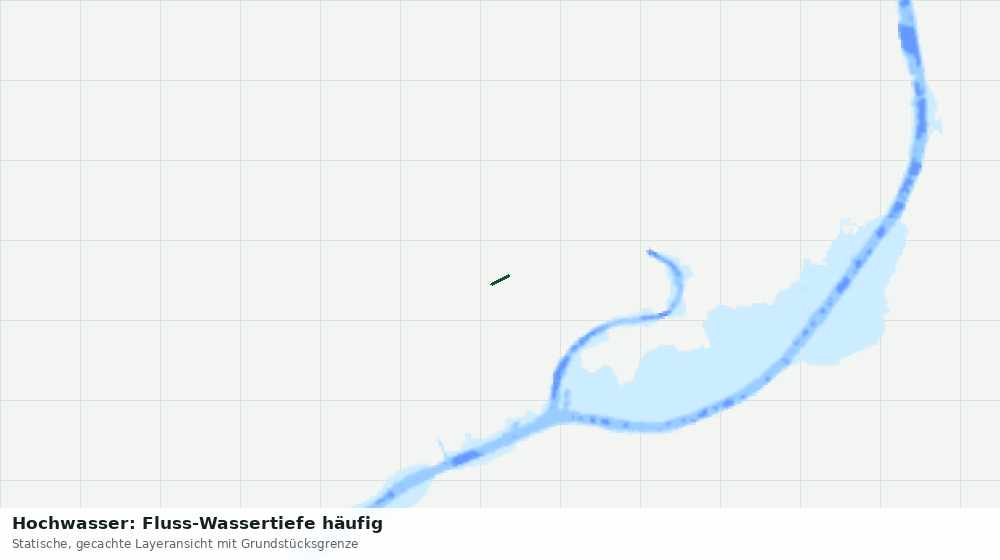 Statische Kartenansicht: Hochwasser: Fluss-Wassertiefe häufig