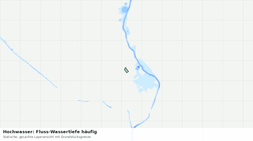 Statische Kartenansicht: Hochwasser: Fluss-Wassertiefe häufig