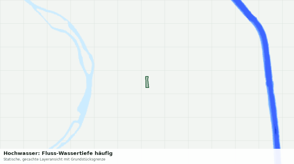 Statische Kartenansicht: Hochwasser: Fluss-Wassertiefe häufig