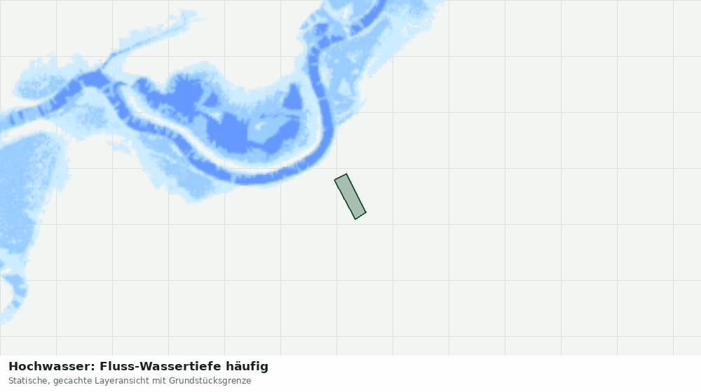 Statische Kartenansicht: Hochwasser: Fluss-Wassertiefe häufig