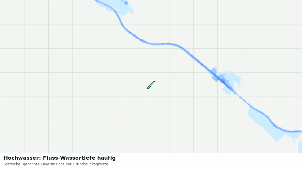 Statische Kartenansicht: Hochwasser: Fluss-Wassertiefe häufig